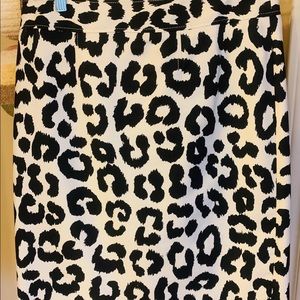 LOFT cow Print skirt